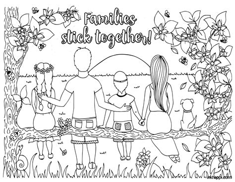 Printable Family Coloring Pages